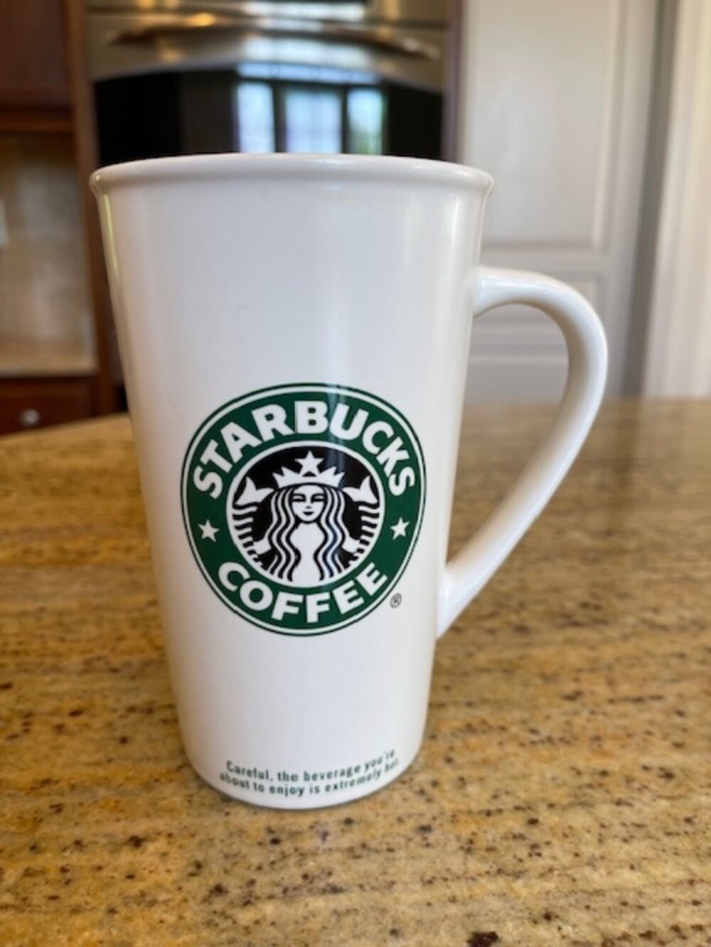 Starbucks Coffee Mug 2006 16oz White Green Logo Tall Latte Cup 5.5” Ceramic
